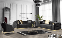 Regalia Noir Luxe Sofa Set thumbnail 1
